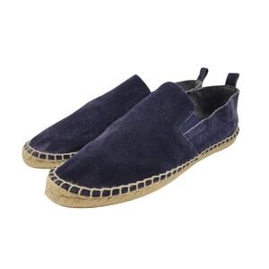 VINCE Navy Blue Suede Espadrille Slip-On Flats - Size 10M